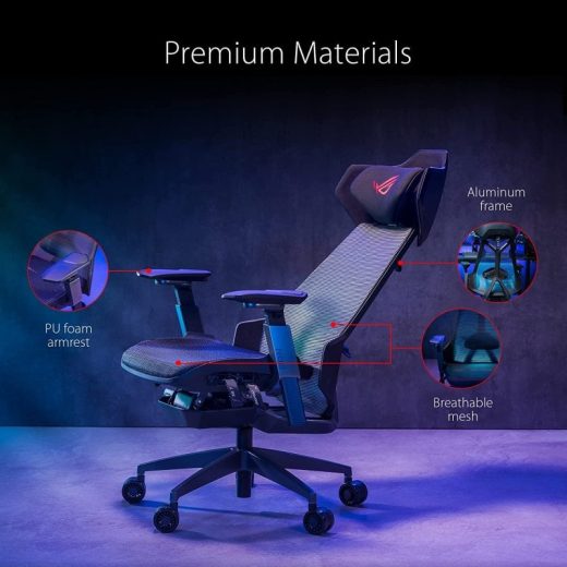ASUS ROG Destrier Ergo Silla Gaming Negra - Imagen 5
