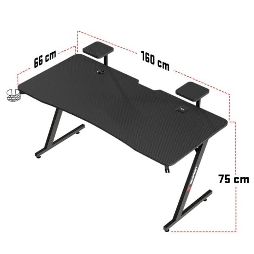 Tempest Sanctuary Mesa Gaming 160x75cm RGB Negra - Imagen 11