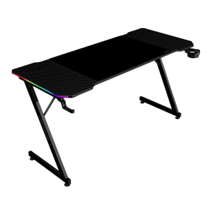 Mars Gaming MGD-X140RGB Mesa Ergonómica ARGB Mando Alfombrilla XXL Soportes Externos 140x60cm Negro