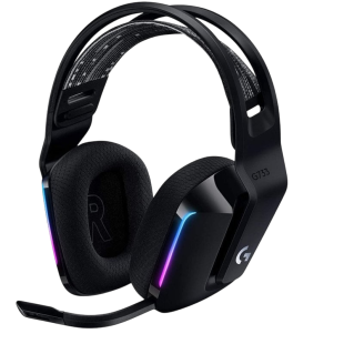 Logitech G733 Lightspeed RGB Auriculares con Micrófono Inalámbricos Gaming Negros