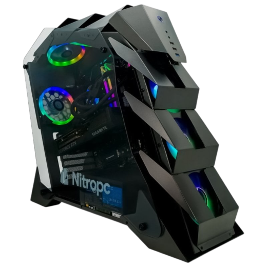 Ordenador Sobremesa Nitropc Élite Silver AMD Ryzen 7 7800X3D/32GB/2TB M2/RTX5070Ti/Windows 11