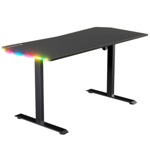 Forgeon Battleground Mesa Gaming Regulable en Altura con Motor 160x70cm RGB Negra