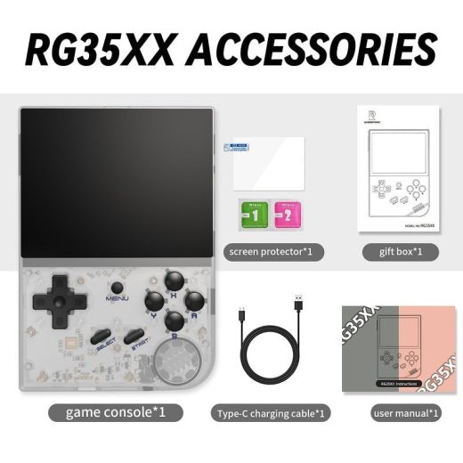 Anbernic RG35XX 2024 Consola Retro Portátil 64GB Blanco Transparente - Imagen 8