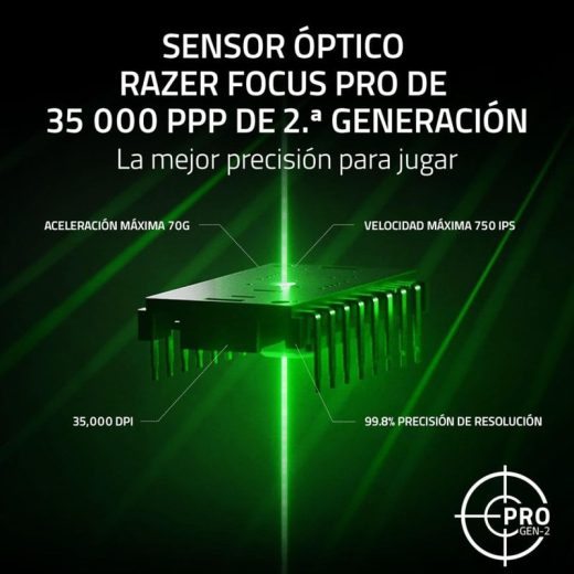 Razer Basilisk V3 Pro 35K Ratón Gaming Óptico Inalámbrico RGB 35000 DPI Negro - Imagen 3