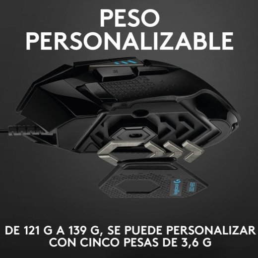 Logitech G502 Hero Ratón Gaming 25600DPI - Imagen 4