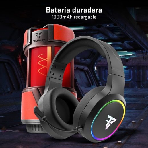 Tempest GHS400 Inquisitor Auriculares Gaming RGB Wireless PC - Imagen 9