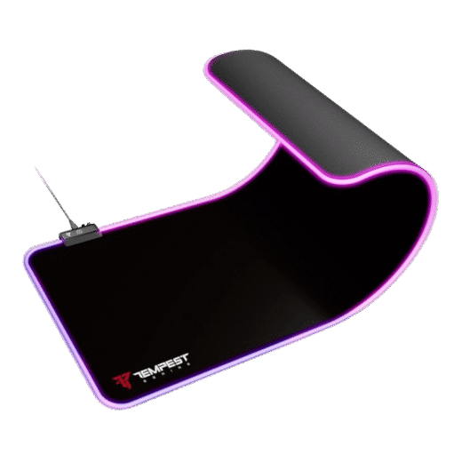 Tempest Mousepad RGB 80x30cm 3mm Alfombrilla Gaming Extended Negra - Imagen 2