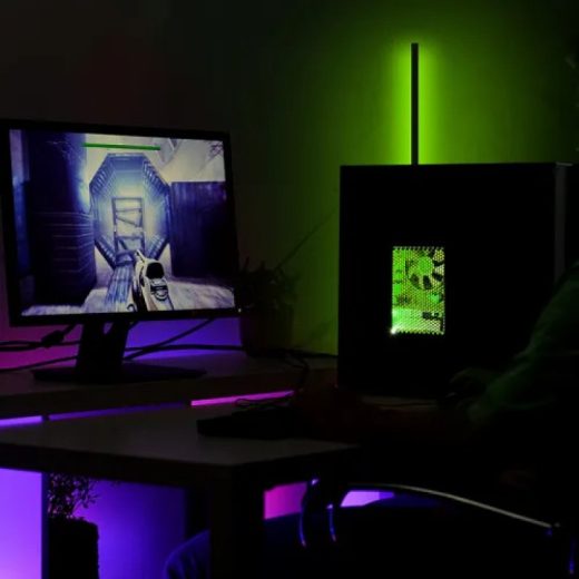 Newskill Atmosphere Lámpara de Pie Regulable con Luz Ambiental RGB - Imagen 3