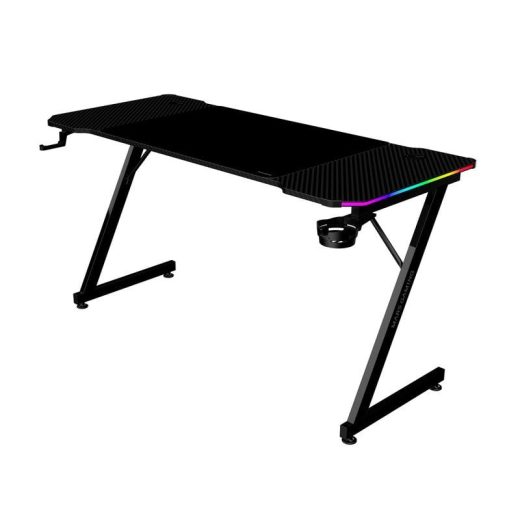 Mars Gaming MGD-X140RGB Mesa Ergonómica ARGB Mando Alfombrilla XXL Soportes Externos 140x60cm Negro - Imagen 4