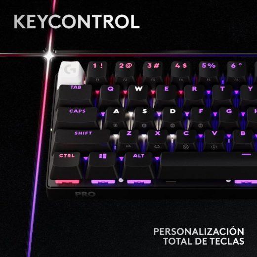 Logitech G Pro X 60 Lightspeed Teclado Inalámbrico Gaming Mecánico RGB TKL Negro - Imagen 3