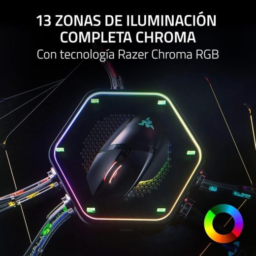 Razer Basilisk V3 Pro 35K Ratón Gaming Óptico Inalámbrico RGB 35000 DPI Negro - Imagen 5