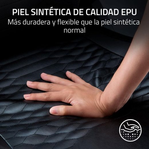 Razer Iskur V2 Padded Seat Silla Gaming Negra/Verde - Imagen 5