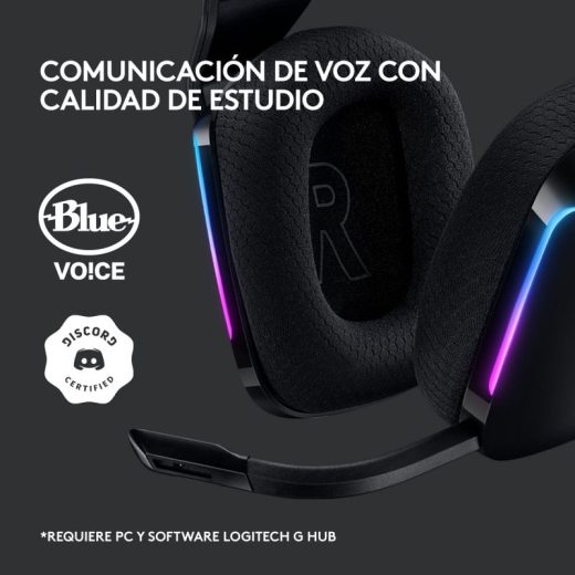 Logitech G733 Lightspeed RGB Auriculares con Micrófono Inalámbricos Gaming Negros - Imagen 5