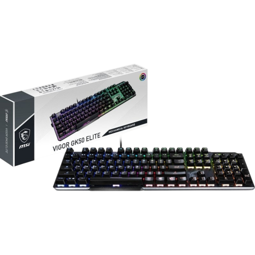 MSI Vigor GK50 Elite Teclado Mecánico Gaming Retroiluminado Switches Kailh Box White - Imagen 7