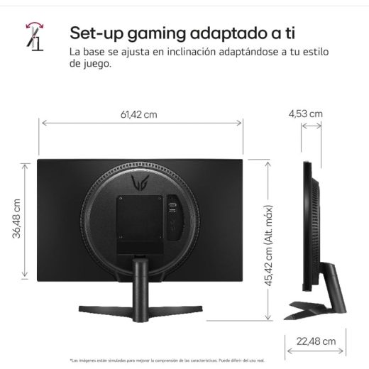 Monitor LG UltraGear 27GS60F-B 27" LED IPS FullHD 180Hz G-Sync Compatible - Imagen 3