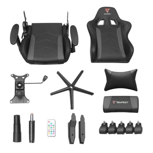 Tempest Glare RGB Silla Gaming Negra - Imagen 8
